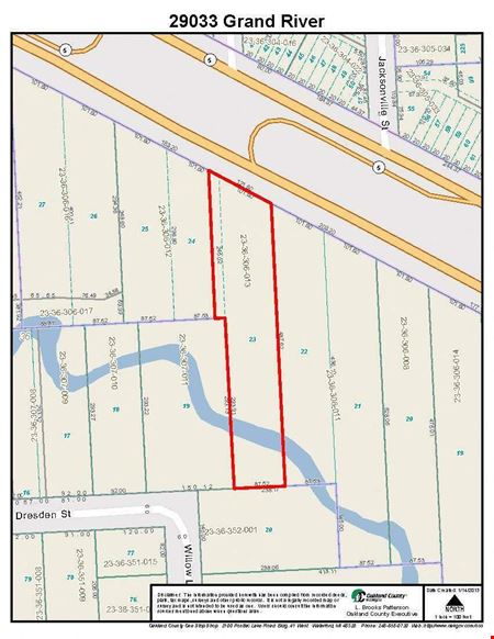 VacantLand space for Sale at 29033 Grand River Ave in Farmington