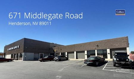 Industrial space for Rent at 671 Middlegate Road in Henderson