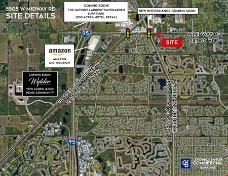 VacantLand space for Sale at Prime 5 Acre Commercial site on Midway Rd in Port St. Lucie