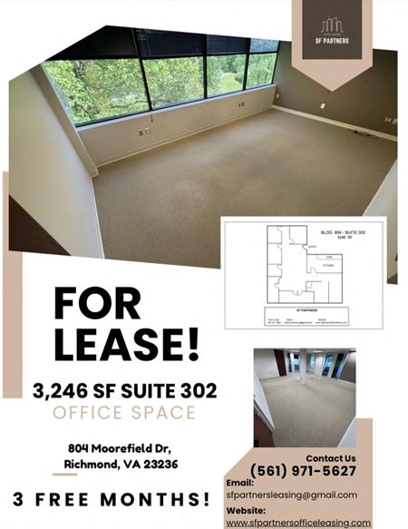 Office space for Rent at 2642 SF in Richmond