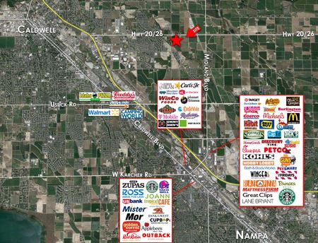 Retail space for Rent at Prime Commercial Pad Sites in Caldwell