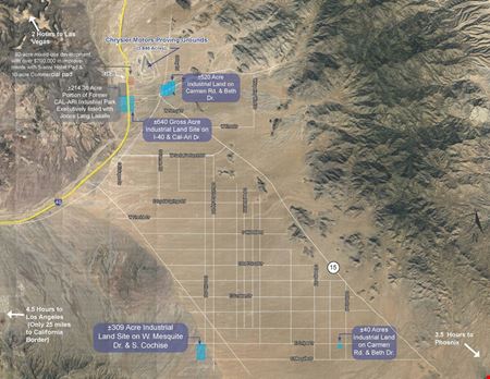 VacantLand space for Sale at ±640 Acre KP Industrial Land Site in Yucca