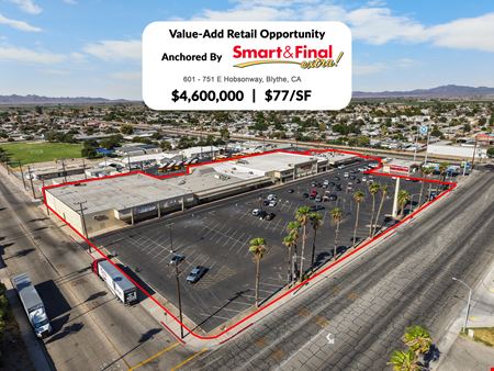 Retail space for Sale at Smart & Final Value-Add Center in Blythe
