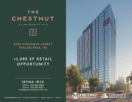 Retail space for Rent at The Chestnut at University City in Philadelphia