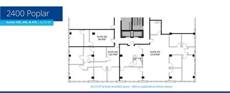 Office space for Rent at Marquee Red - 2400 Poplar in Memphis