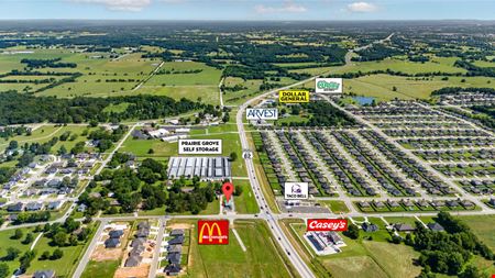 VacantLand space for Sale at 2.13 AC 924 & 930 East Parks Street in Prairie Grove