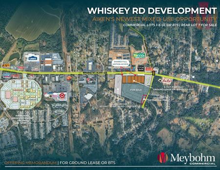VacantLand space for Sale at Aiken Mixed-Use Development | 6 Outparcels | 25,500 VPD in Aiken