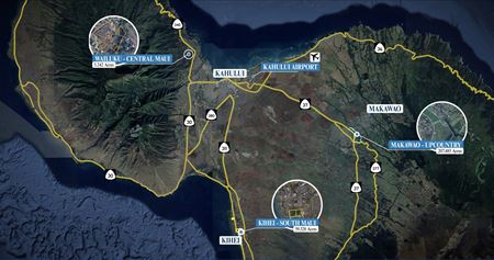 VacantLand space for Sale at Strategic Multi-Site Maui Land Portfolio in Wailuku, Kihei, Makawao