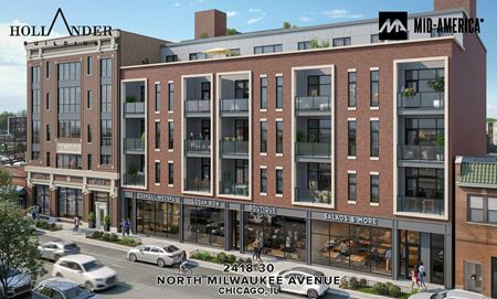 Retail space for Rent at Hollander Logan Square in Chicago