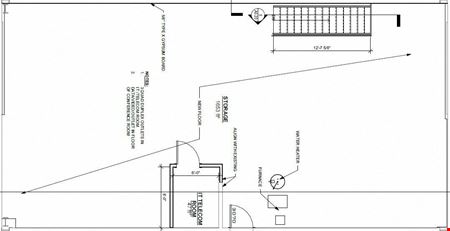 1,708 SF flex/office with 1,653 SF of bonus mezzanine storage area