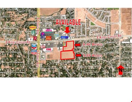 VacantLand space for Sale at 2 Parcels of ±18.34 Acres of Commercial Land Available in Fresno