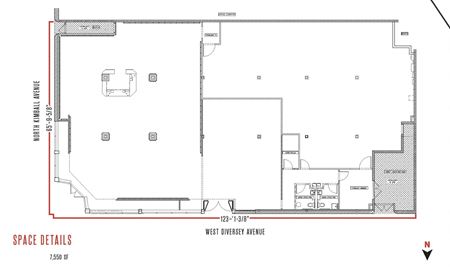 Retail space for Rent at 3401 West Diversey Avenue in Chicago
