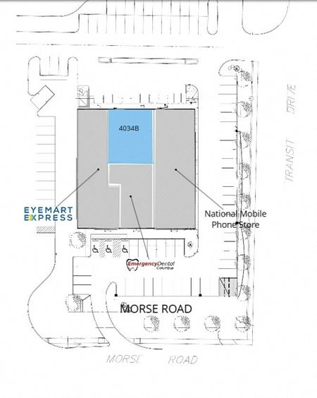 Retail space for Rent at 4034B Morse Road in Columbus