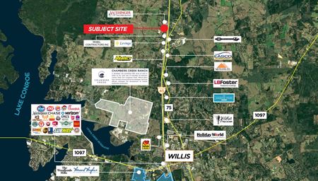 Commercial space at 7.7 Acres I-45 N in Willis