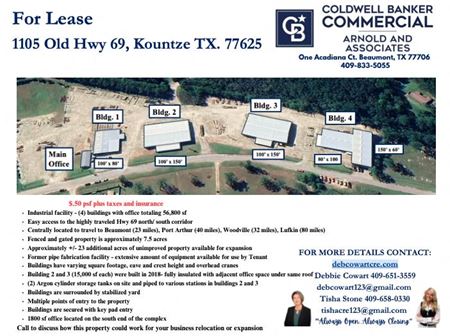 Industrial space for Rent at 1105 Old Highway 69 in Kountze