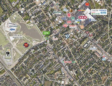 Retail space for Rent at .78 AC on Villa Maria and South College Avenue in Bryan