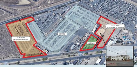 VacantLand space for Rent at Sublease - ±2.10 acres with office/warehouse bldg in Henderson