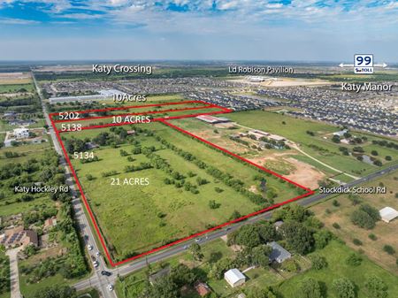 VacantLand space for Sale at 5-41 Acres: 5134 Katy Hockley Rd & Stockdick School Rd, Katy, TX 77493 in Katy