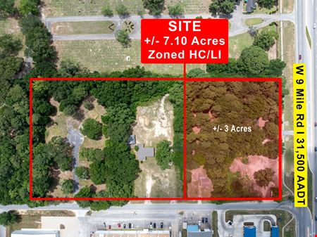 Prime Commercial Corner | 7 Acres on W Nine Mile Rd