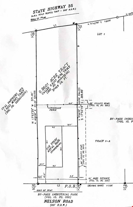 VacantLand space for Rent at 2519 Nelson Road in Alvin