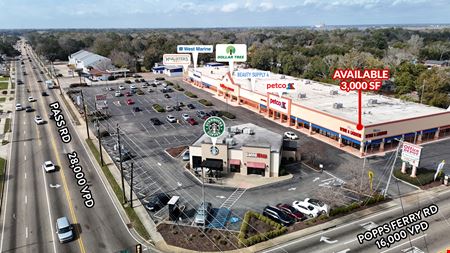 Retail space for Rent at +/-3,000 SF Retail Unit in The Shoppes at Popps Ferry in Biloxi