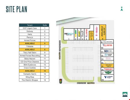 Retail space for Rent at Oak Lawn Promenade in Oak Lawn