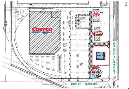 North Riverside Retail Available Ground Lease — BTS of Existing 5,964 SF Building + 1 Acre Land