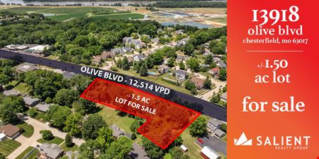 VacantLand space for Sale at 13918-13980 Olive Blvd in Chesterfield