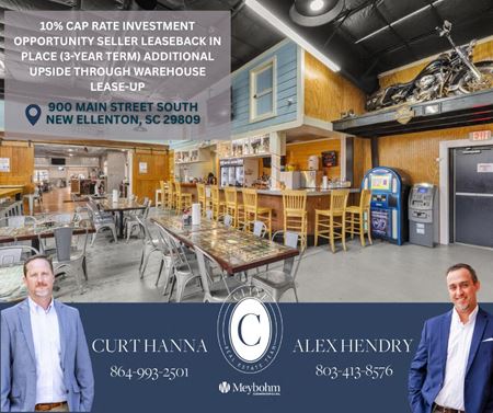 Industrial space for Sale at 10% CAP RATE INVESTMENT OPPORTUNITY Seller Leaseback in Place (3-Year Term) Additional Upside Through Warehouse Lease-Up in New Ellenton