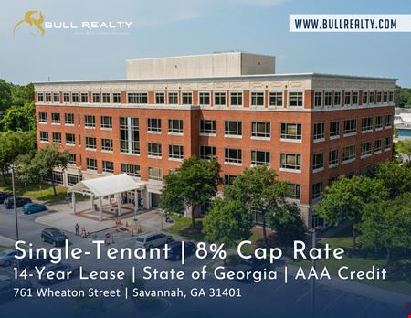 Office space for Sale at Single-Tenant | 8% Cap Rate | 14-Year Lease | State of Georgia - AAA Credit | BACKUP CONTRACT AVAILABLE in Savannah