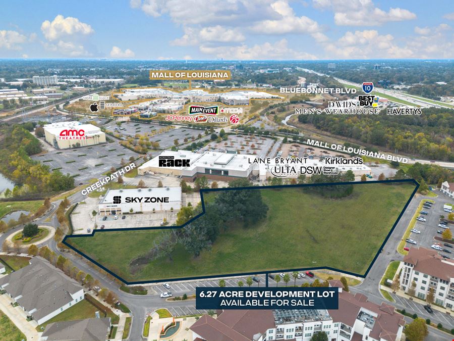 The Grove: 6.27 Acre Development Lot near Mall of Louisiana