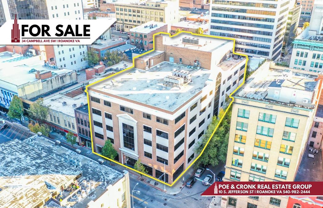 First Campbell Square | Downtown Roanoke Office Investment & Owner-User Opportunity