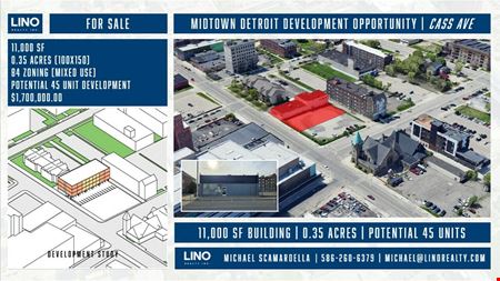 Office space for Sale at MIDTOWN DETROIT DEVELOPMENT OPPORTUNITY in Detroit