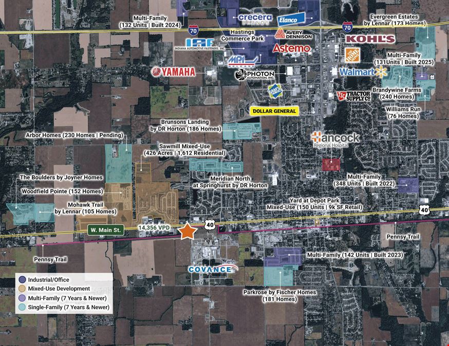 2201 W Main St – Greenfield – Land | 5.18 AC