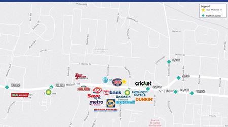 Retail space for Rent at Freestanding Drive Thru Retail Space for Lease Near New Publix Development in Shelbyville