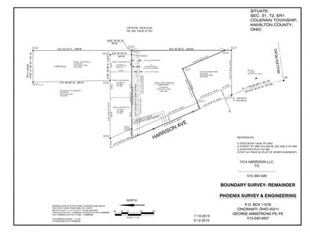 VacantLand space for Sale at 7102 Harrison Ave in Cincinnati