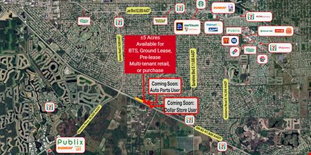 Retail space for Sale at ±5 Acres | For Purchase or Lease in Fort Myers