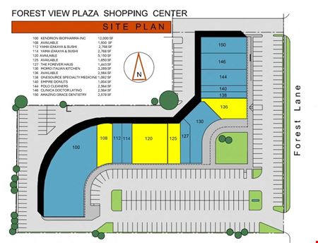 Retail space for Rent at Forest View Plaza in Dallas
