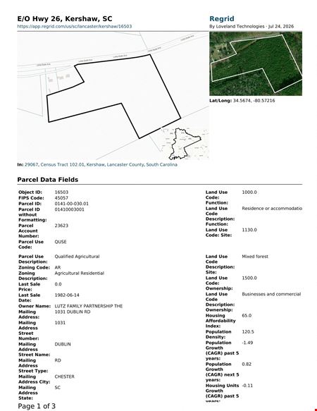 Industrial Intermodal or Workforce Housing 20.6 Acre Tract Near Gold Mines = Trucking Use - Employee Bunkhouses