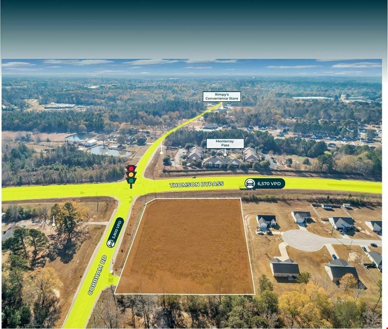 3.01 Acre | Retail Land | Signalized Corner
