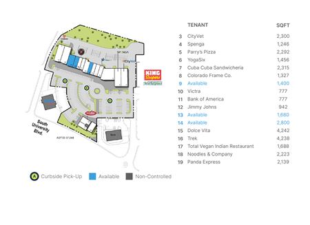 Retail space for Rent at Highlands Ranch Shopping Center in Highlands Ranch