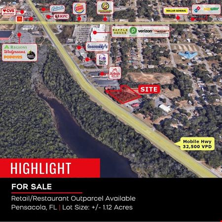 Office space for Sale at Retail/Restaurant Outparcel Available in Pensacola