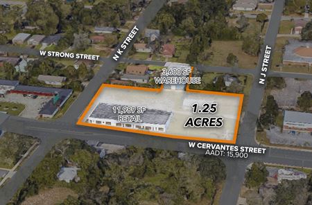 Retail space for Sale at Retail & Warehouse Buildings on 1.25 acres in Pensacola