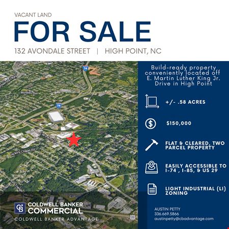 VacantLand space for Sale at 132 Avondale St in High Point