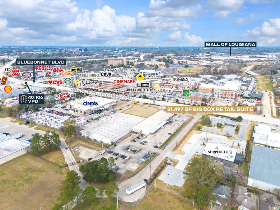 21,497 SF Big Box Retail Opportunity near Perkins Rowe