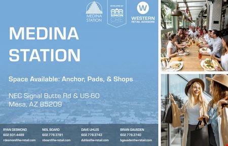 Retail space for Rent at Medina Station in Mesa