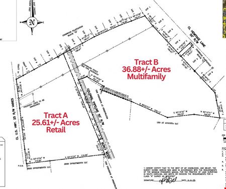 Commercial space at 36.88 +/- acres Multifamily Tract B in North Augusta