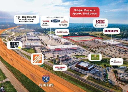 VacantLand space for Sale at Retail Opportunity Up To 10.85 Acres in Texarkana