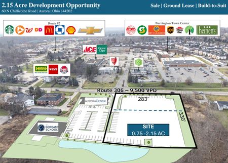 Land space for Sale at Shovel Ready Development Opportunity Aurora Ohio in Aurora