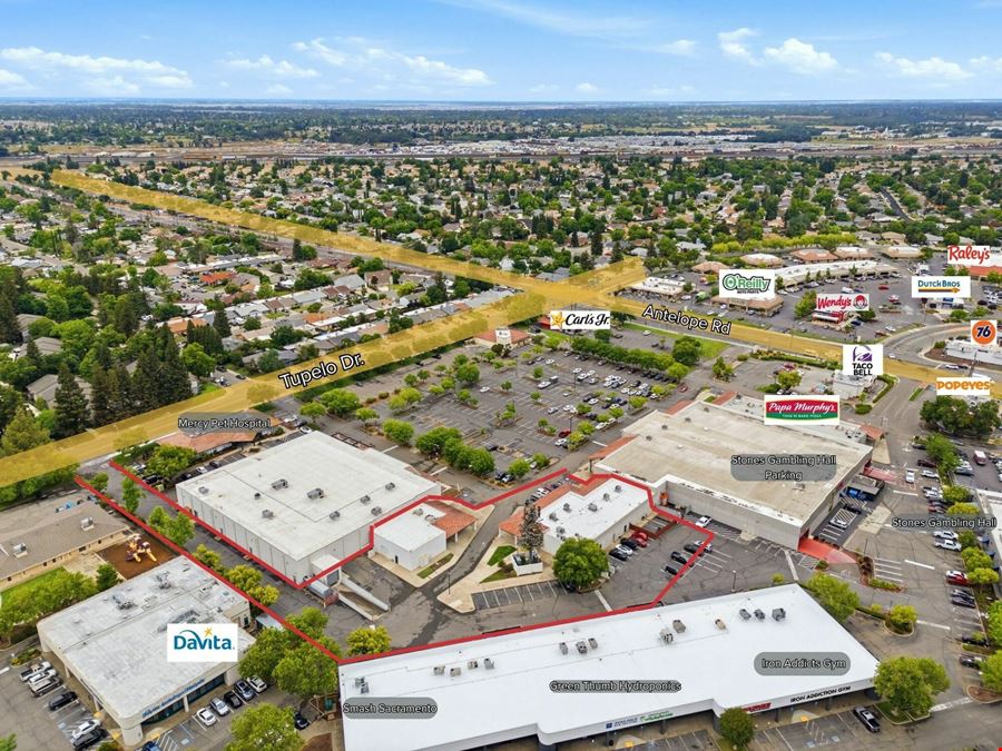 Value Add Strip Center with Cell Tower